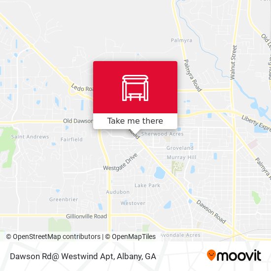 Dawson Rd@ Westwind Apt map