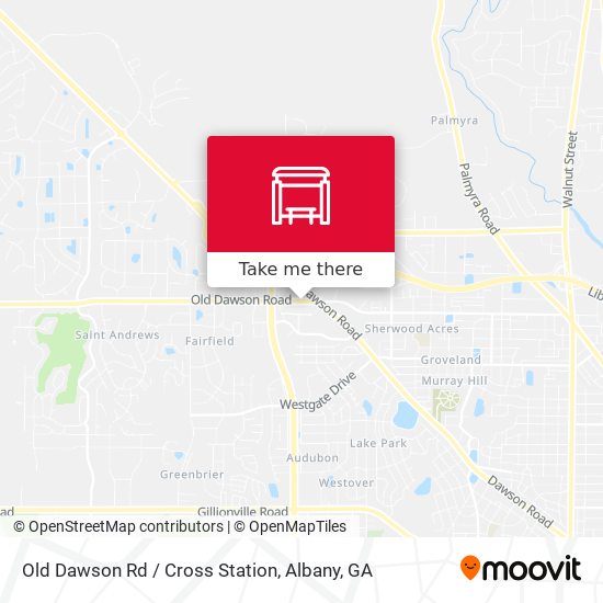 Old Dawson Rd / Cross Station map