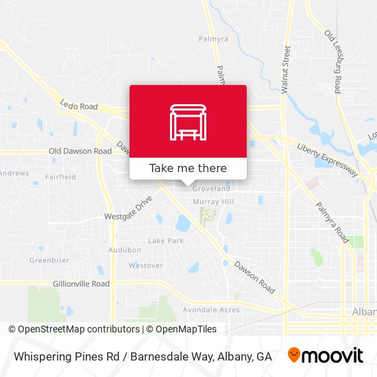 Mapa de Whispering Pines Rd / Barnesdale Way