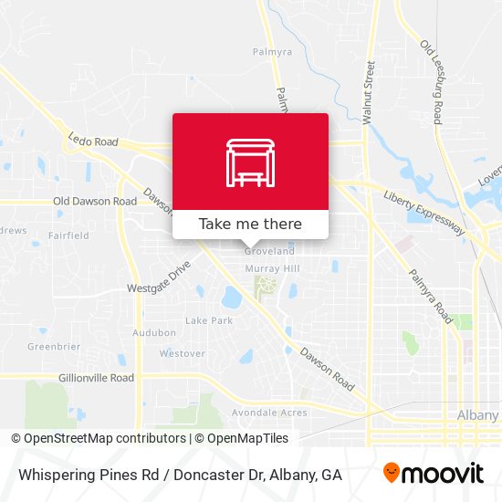 Whispering Pines Rd / Doncaster Dr map