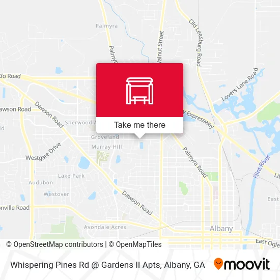 Whispering Pines Rd @ Gardens II Apts map