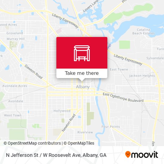 Mapa de N Jefferson St / W Roosevelt Ave
