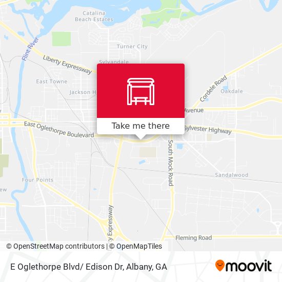 E Oglethorpe Blvd/ Edison Dr map