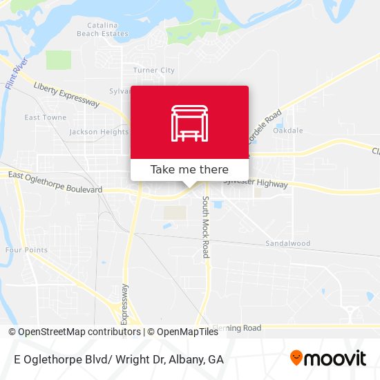 E Oglethorpe Blvd/ Wright Dr map