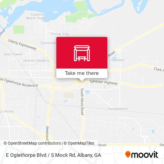 E Oglethorpe Blvd / S Mock Rd map