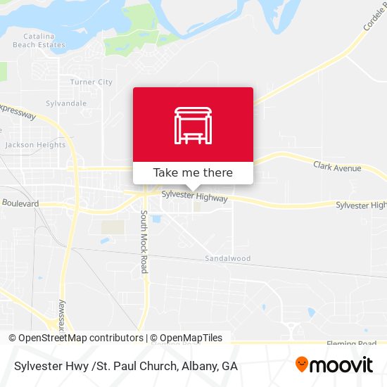 Sylvester Hwy /St. Paul Church map