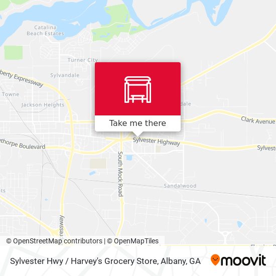 Mapa de Sylvester Hwy / Harvey's Grocery Store