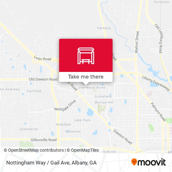 Mapa de Nottingham Way / Gail Ave
