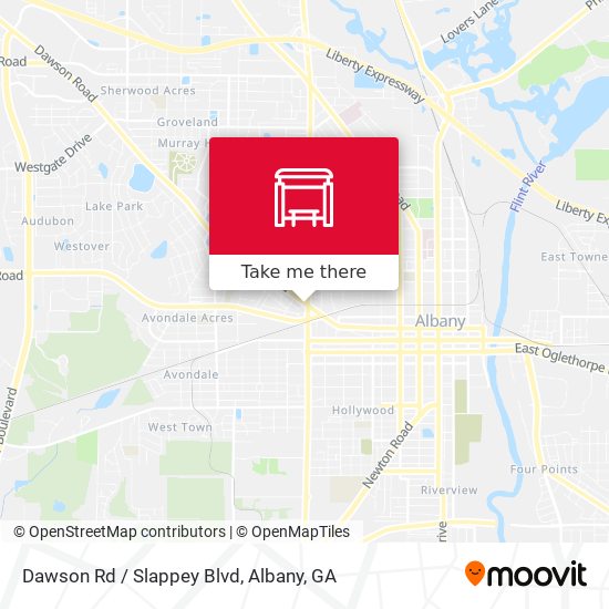 Dawson Rd / Slappey Blvd map