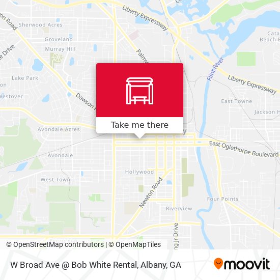 W Broad Ave @ Bob White Rental map