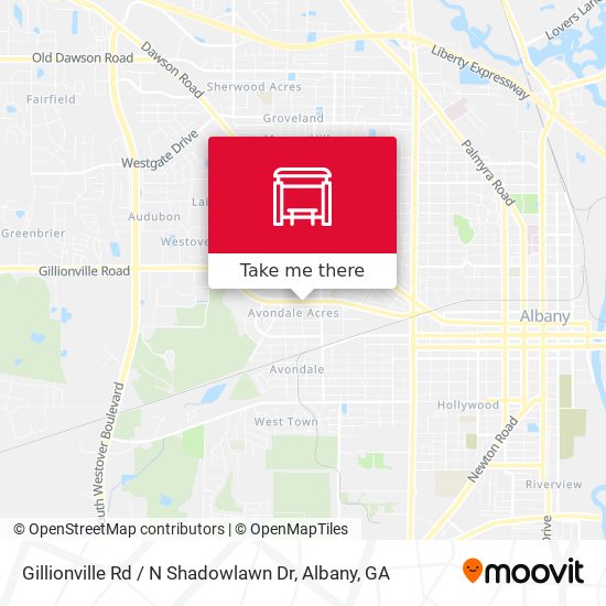 Mapa de Gillionville Rd / N Shadowlawn Dr