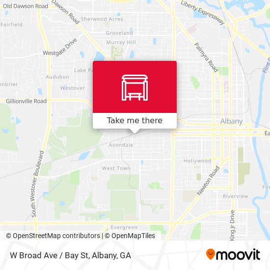 Mapa de W Broad Ave / Bay St