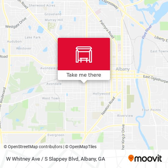 Mapa de W Whitney Ave / S Slappey Blvd