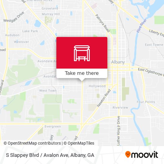 Mapa de S Slappey Blvd / Avalon Ave
