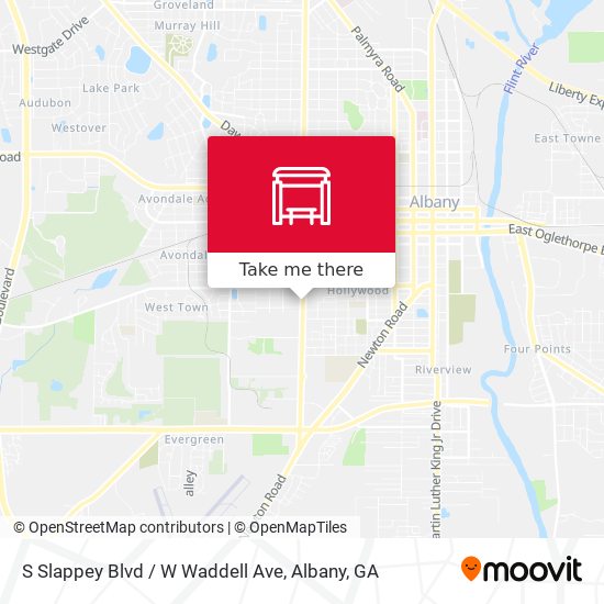 S Slappey Blvd / W Waddell Ave map