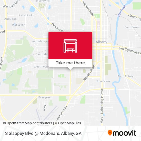 Mapa de S Slappey Blvd @ Mcdonal's