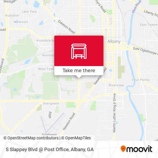 Mapa de S Slappey Blvd @ Post Office