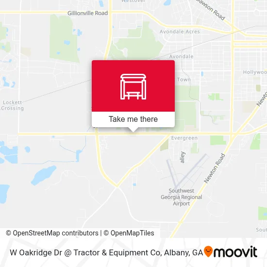 W Oakridge Dr @ Tractor & Equipment Co map