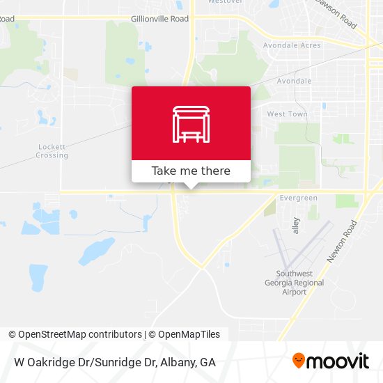 W Oakridge Dr/Sunridge Dr map