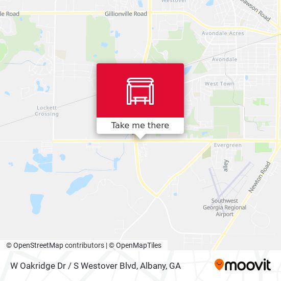 Mapa de W Oakridge Dr / S Westover Blvd