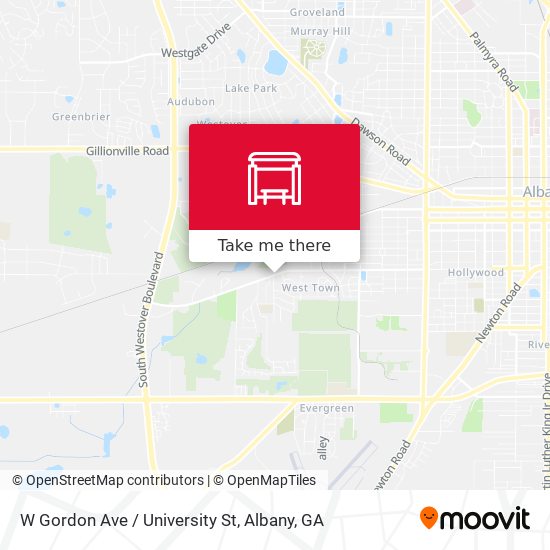 Mapa de W Gordon Ave / University St