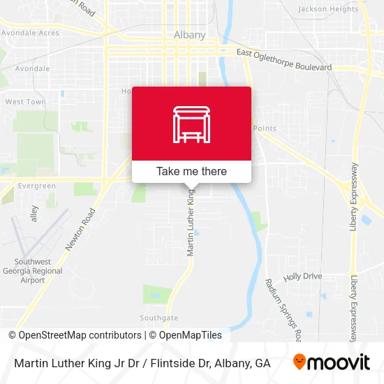 Martin Luther King Jr Dr / Flintside Dr map