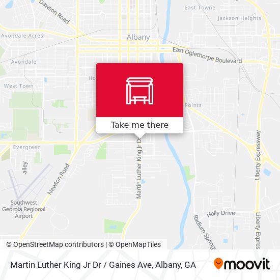 Mapa de Martin Luther King Jr Dr / Gaines Ave