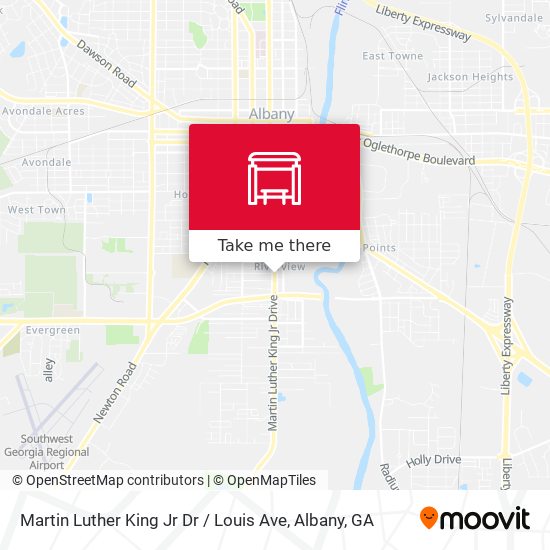 Martin Luther King Jr Dr / Louis Ave map