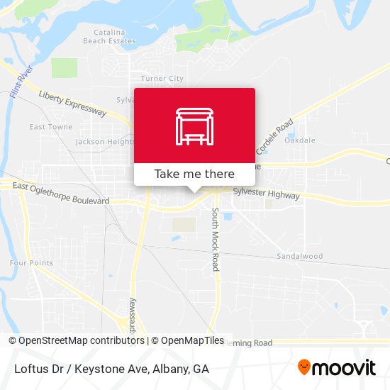 Mapa de Loftus Dr / Keystone Ave