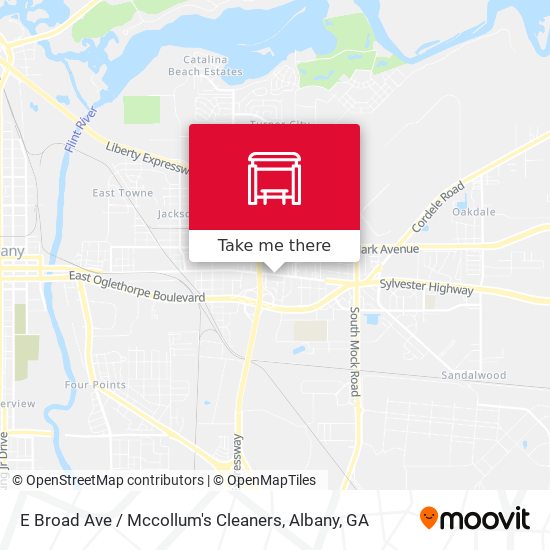 E Broad Ave / Mccollum's Cleaners map