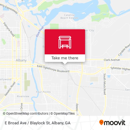 E Broad Ave / Blaylock St map