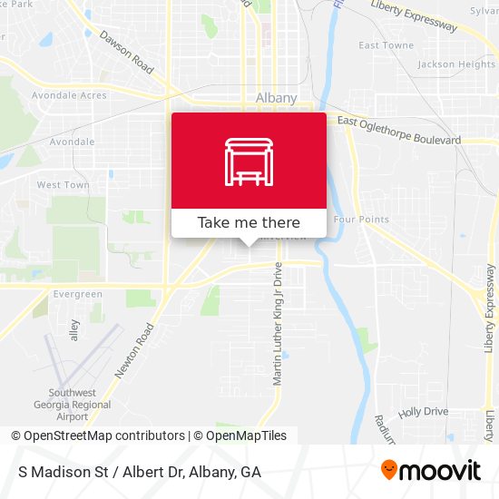 S Madison St / Albert Dr map