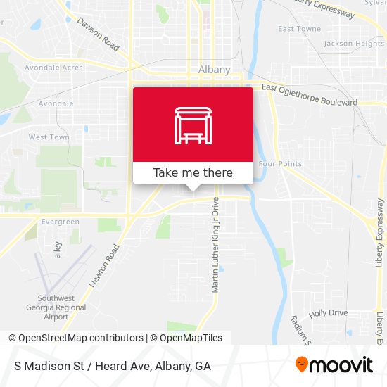 S Madison St / Heard Ave map