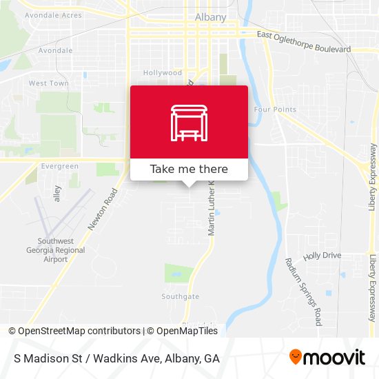 S Madison St / Wadkins Ave map