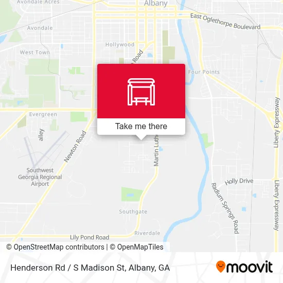 Henderson Rd / S Madison St map