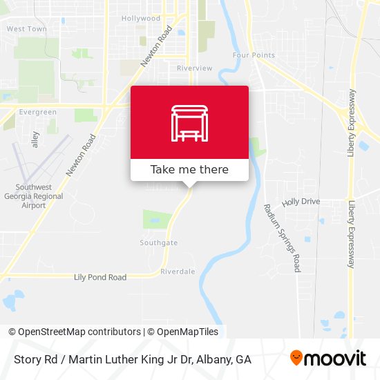 Story Rd / Martin Luther King Jr Dr map
