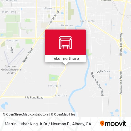 Mapa de Martin Luther King Jr Dr / Neuman Pl