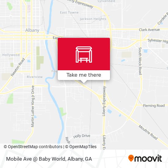 Mobile Ave @ Baby World map