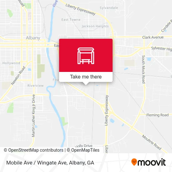 Mobile Ave / Wingate Ave map