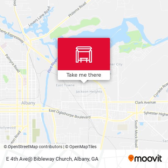 Mapa de E 4th Ave@ Bibleway Church
