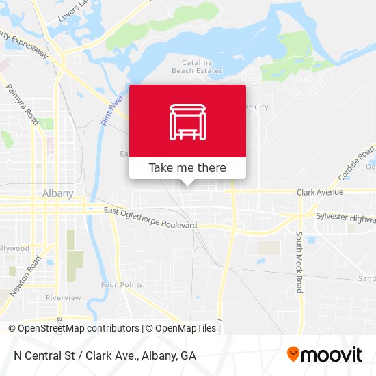 N Central St / Clark Ave. map