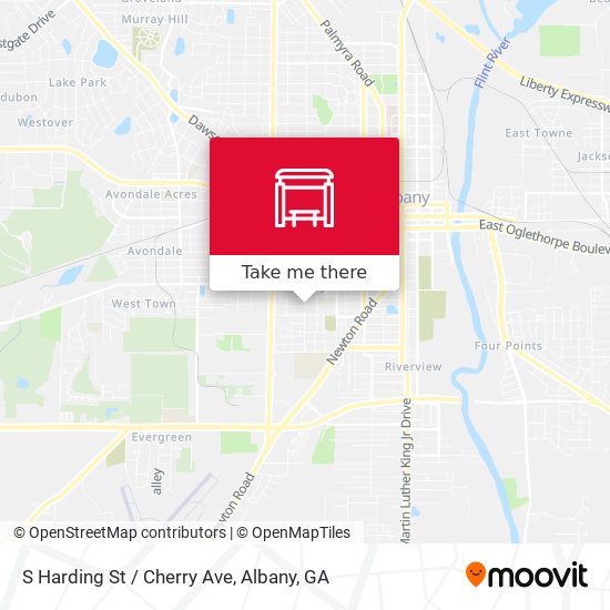 S Harding St / Cherry Ave map