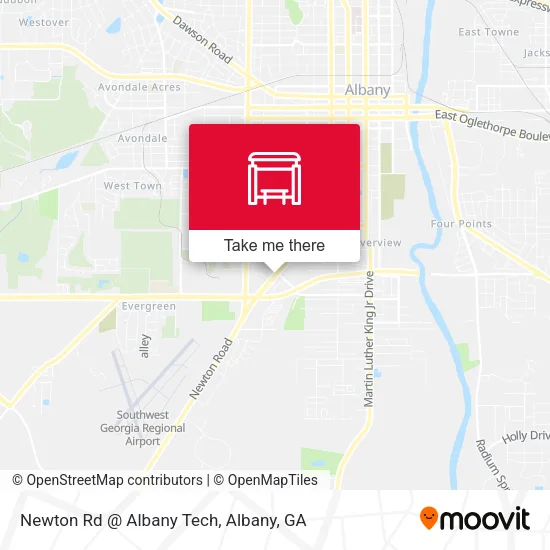 Newton Rd @ Albany Tech map