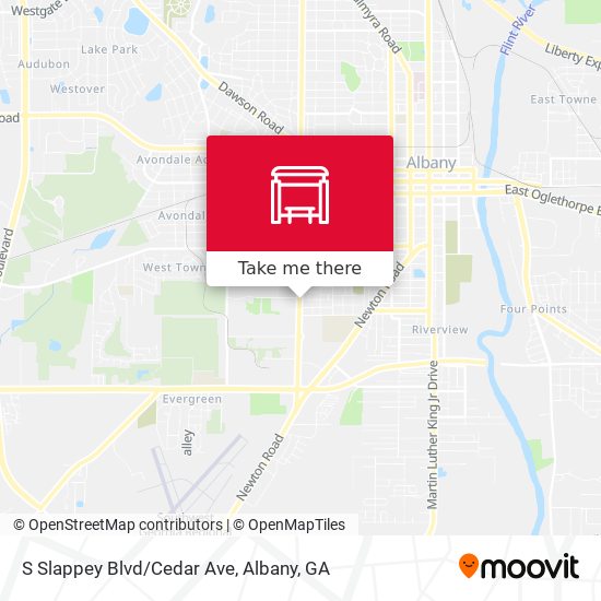 S Slappey Blvd/Cedar Ave map