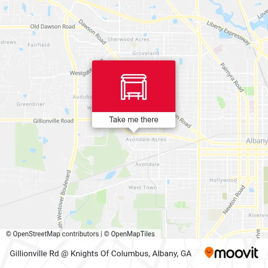 Gillionville Rd @ Knights Of Columbus map