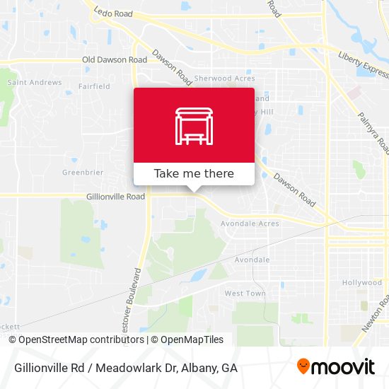Gillionville Rd / Meadowlark Dr map
