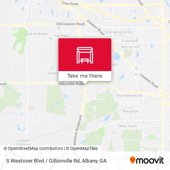 Mapa de S Westover Blvd / Gillionville Rd