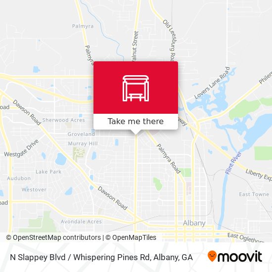 Mapa de N Slappey Blvd / Whispering Pines Rd