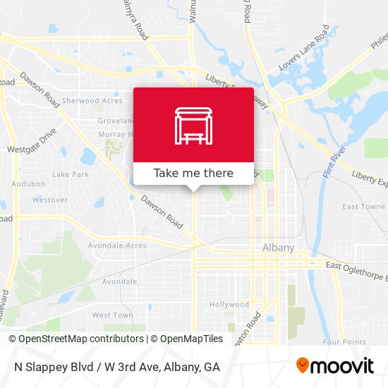 Mapa de N Slappey Blvd / W 3rd Ave