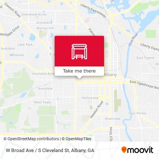 Mapa de W Broad Ave / S Cleveland St